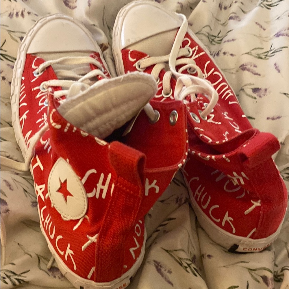 Converse Kids Red High-Top Sneakers